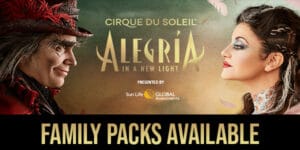 Cirque Du Soleil and FirstClass Group Tickets Alegria Family Packs Available