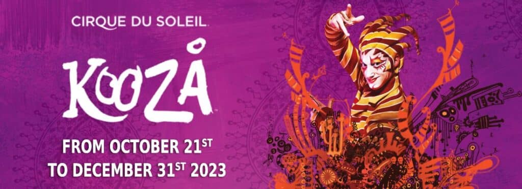 Ticket savings for Cirque Du Soleil Kooza in Vancouver October 21- December 31, 2023