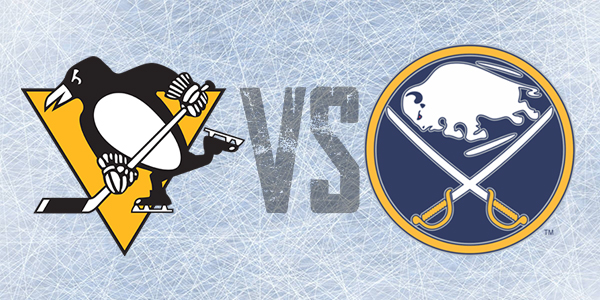 Buffalo Sabres and Pittsburgh Penguins logos for discount tickets March 12, 2019 @ 7:00 pm