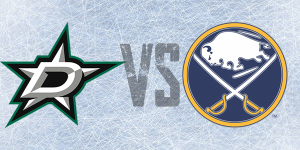 Logos of Buffalo Sabres and Dallas Stars with discount tickets for March 14, 2019 @ 7:00 pm KeyBank Centre Buffalo