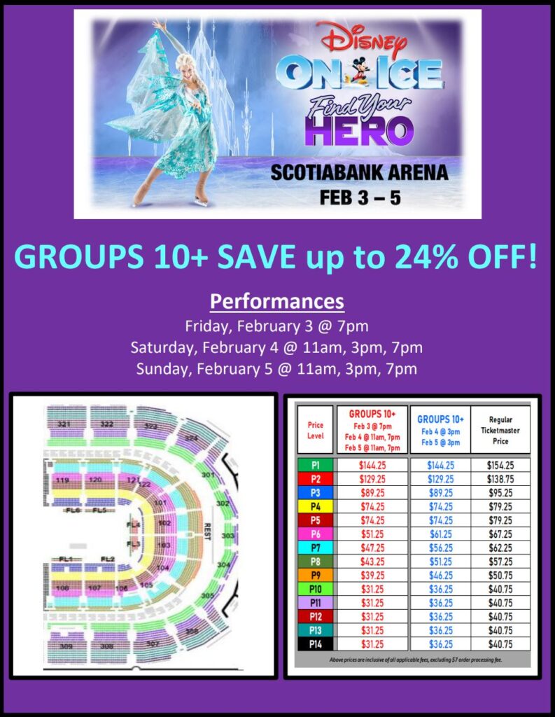 Disney On Ice Ticket Savings Find Your Hero Scotiabank Arena Toronto Feb 3-5 2023
