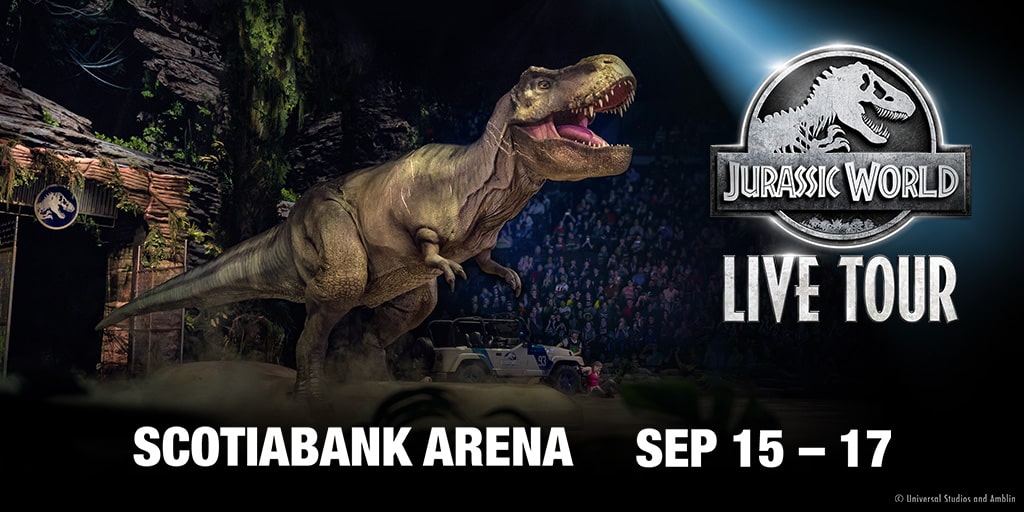 Save on tickets for Jurassic World Live in Toronto. Follow link and enter promo code 1FCGRP