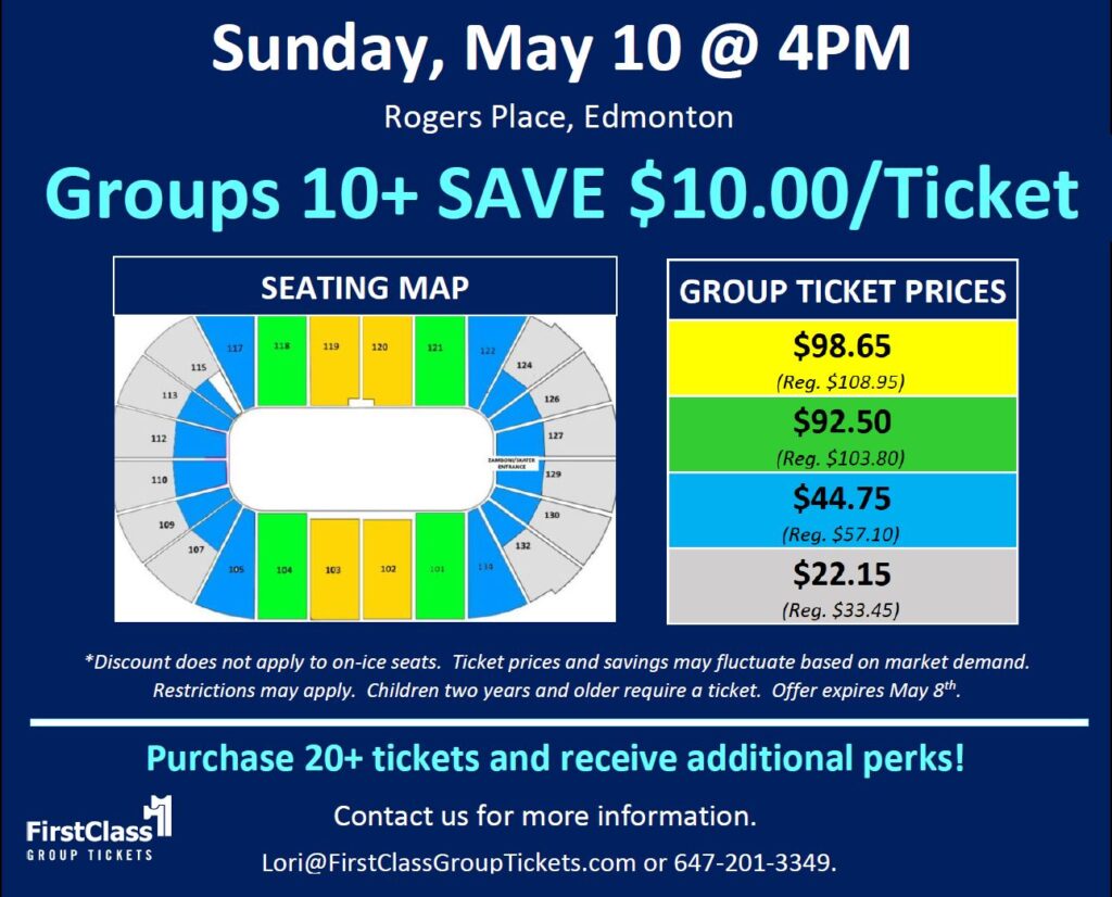 Stars on Ice pricing and seating matrix for Rogers Place Edmonton May 10, 2020