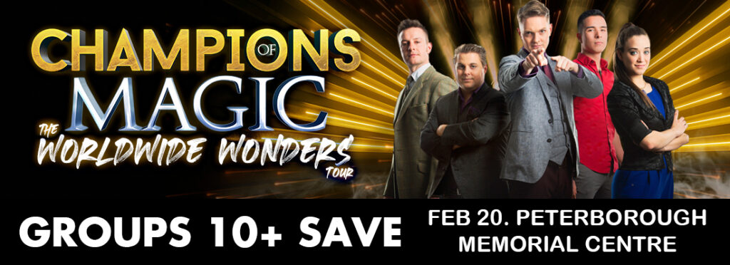 Tickets for Champions of Magic at the Peterborough Memorial Centre February 20, 2022