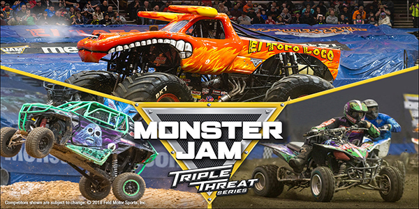 Group and discount tickets for MonsterJam Triple Threat Series June 21- June 23, 2019 Scotiabank Arena Toronto